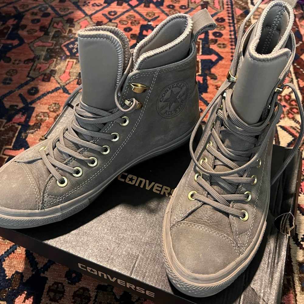 Converse Charcoal High-Top Winter Sneakers